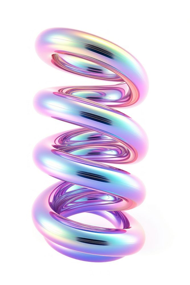 PNG Long spring coil shape spiral white background futuristic. AI generated Image by rawpixel.