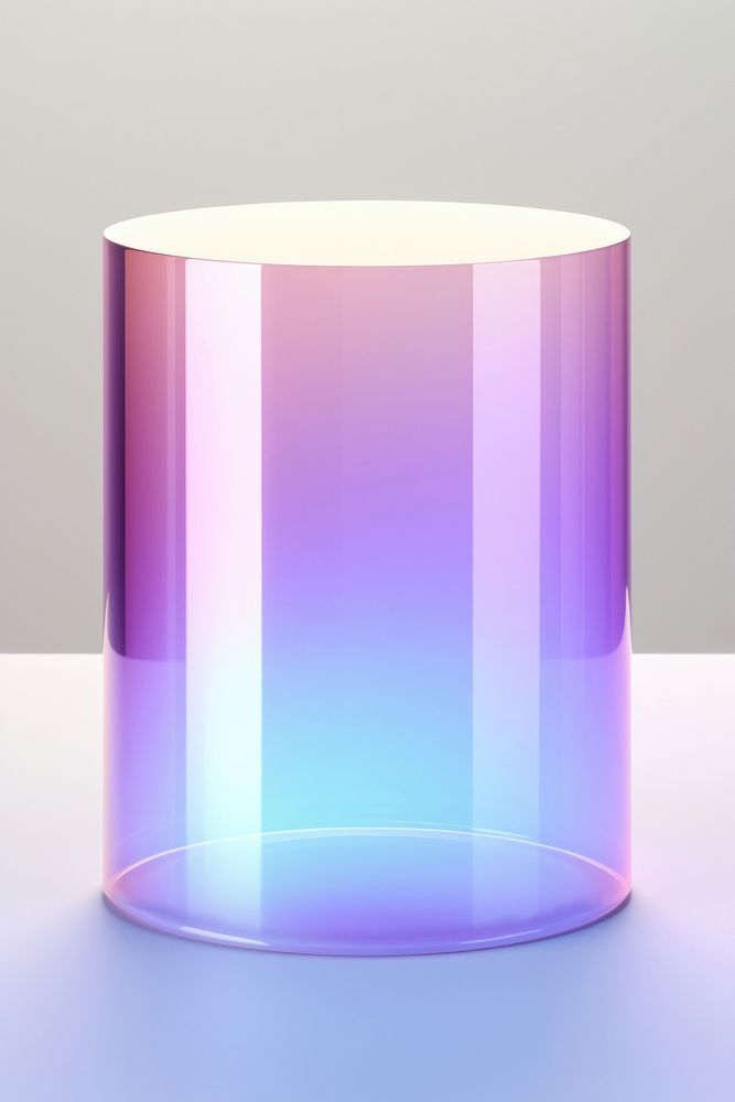 PNG Short cylinder podium shape glass lamp lampshade. AI generated Image by rawpixel.