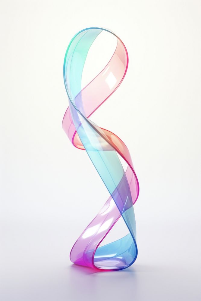 PNG Single long ribbon shape white background creativity futuristic. AI generated Image by rawpixel.
