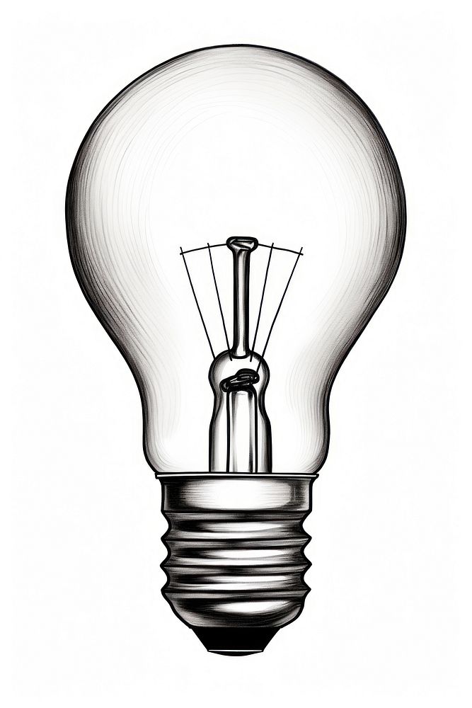 Mini bulb lightbulb sketch electricity. | Free Photo Illustration ...