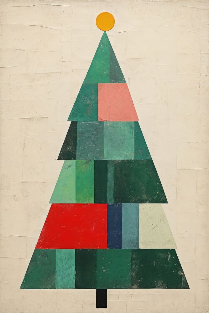 Christmas tree christmas art paper. AI generated Image by rawpixel.