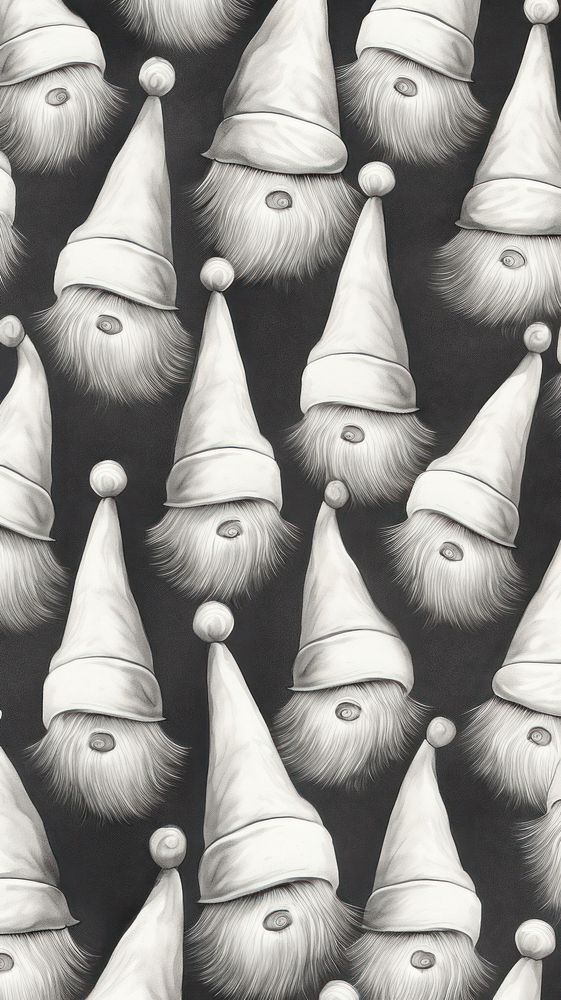 Santa hat pattern backgrounds celebration repetition. AI generated Image by rawpixel.