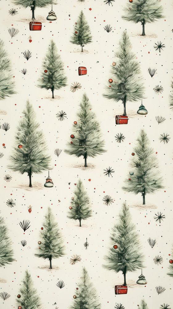 Christmas element pattern wallpaper outdoors plant. 