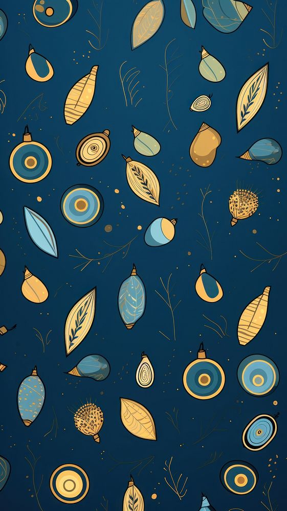Hanukkah olives backgrounds pattern blue. AI generated Image by rawpixel.