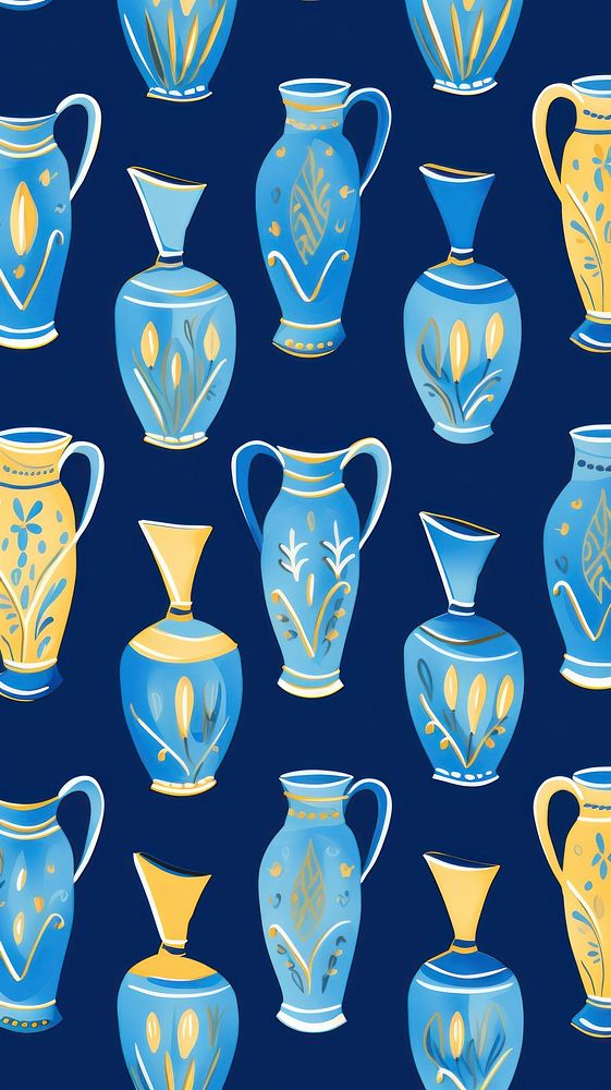 Hanukkah amphora art backgrounds porcelain. AI generated Image by rawpixel.