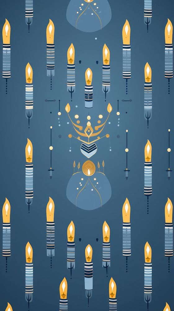 Hanukkah menorah backgrounds lighting pattern. AI generated Image by rawpixel.