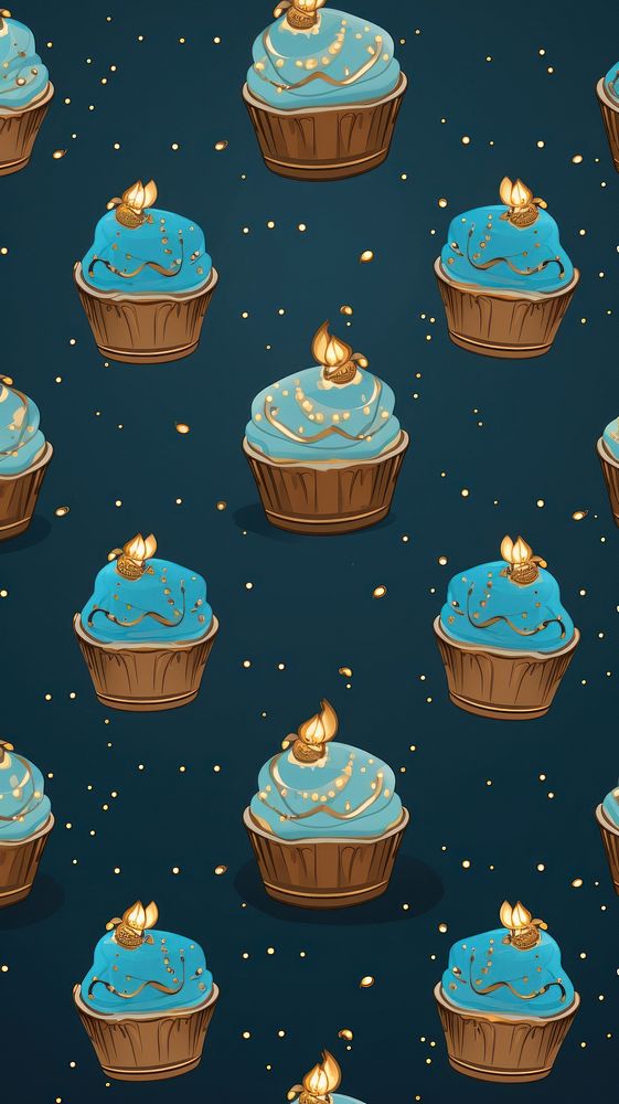 Hanukkah sufganiyot backgrounds cupcake dessert. AI generated Image by rawpixel.