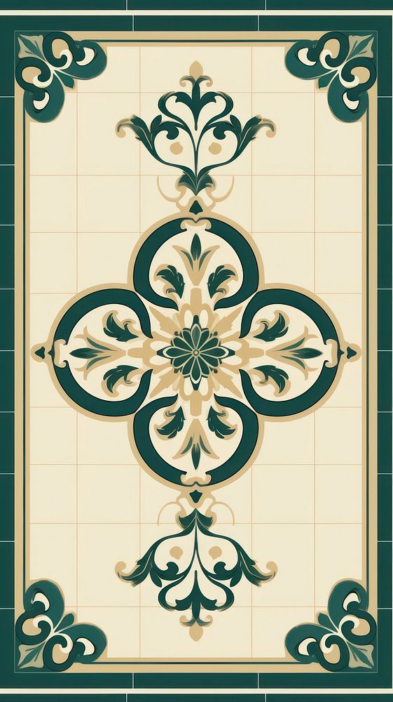 Ceramic tile pattern art architecture backgrounds. AI generated Image by rawpixel.