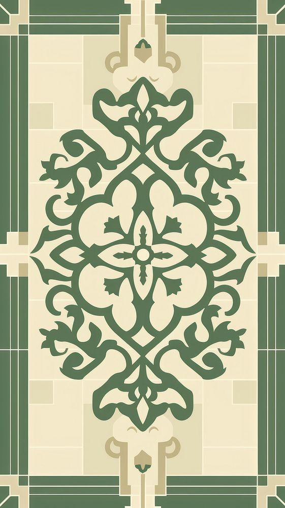 Ceramic tile pattern green architecture backgrounds. AI generated Image by rawpixel.