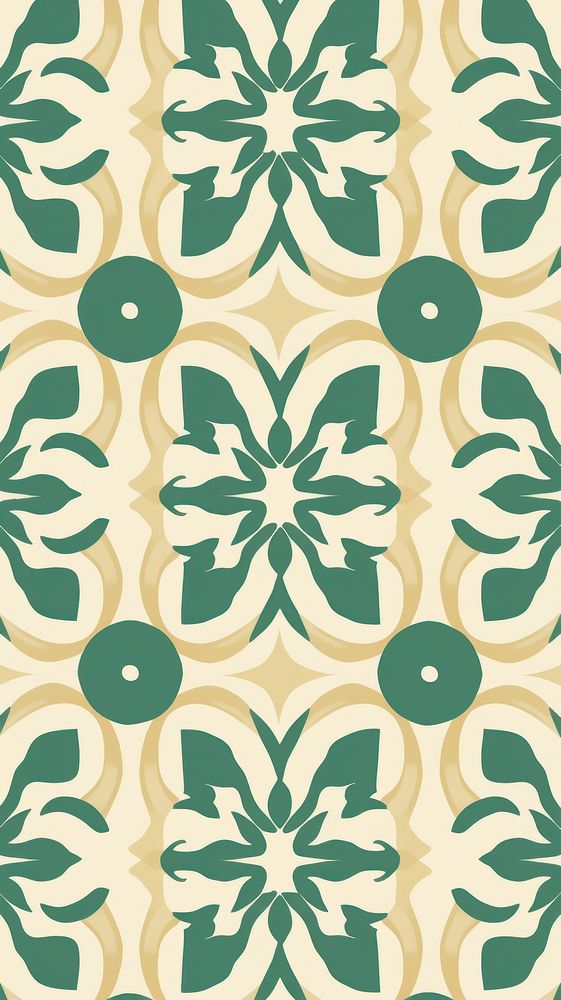 Ceramic tile pattern green art backgrounds. AI generated Image by rawpixel.