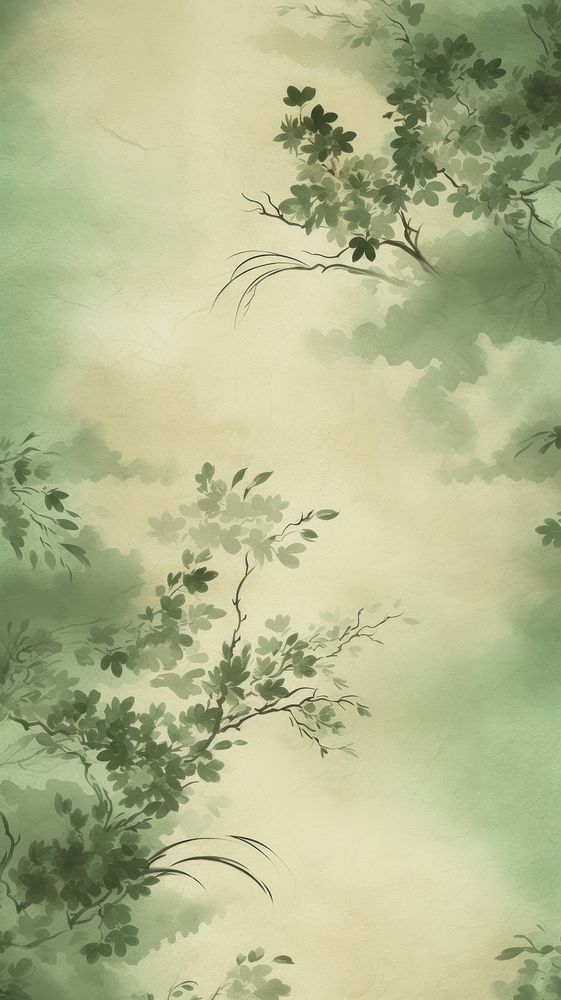 Chinese fortune motif pattern green backgrounds. AI generated Image by rawpixel.