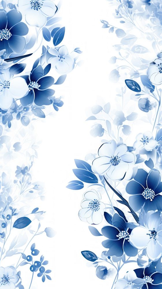 Chinese fortune flower pattern backgrounds nature. AI generated Image by rawpixel.