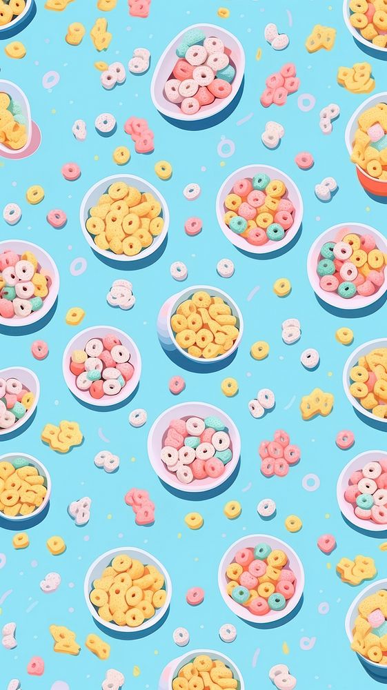 Cereal backgrounds pattern food. AI generated Image by rawpixel.