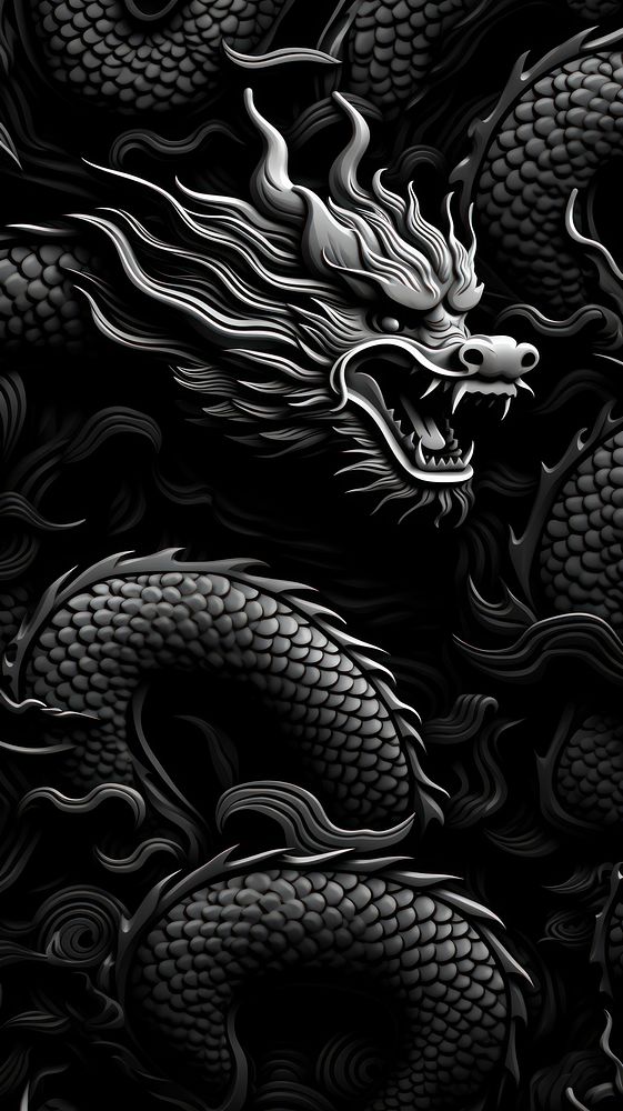Chinese art wallpaper dragon backgrounds pattern. 