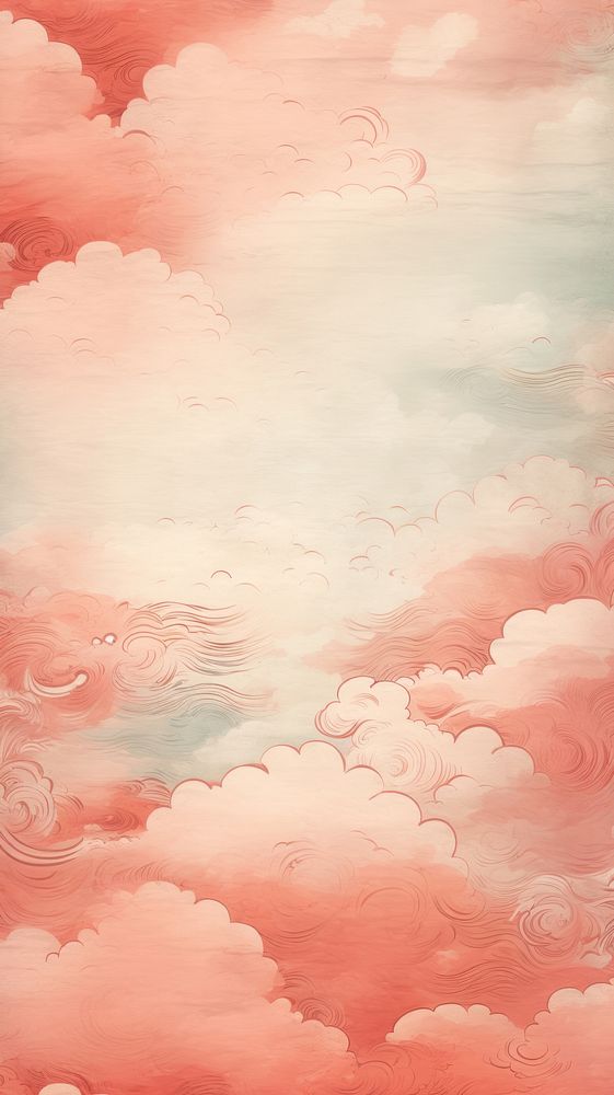Chinese art style cloud pattern backgrounds texture. AI generated Image by rawpixel.