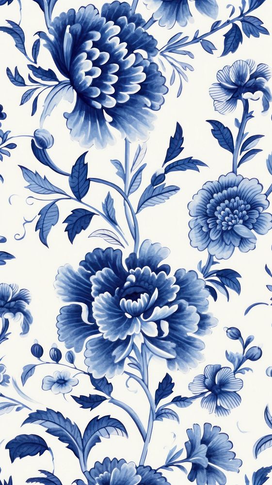 Pattern backgrounds wallpaper porcelain. AI generated Image by rawpixel.