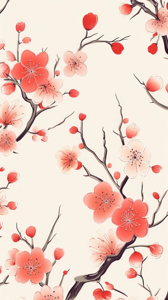 Chinese backgrounds wallpaper blossom. AI | Free Photo Illustration ...