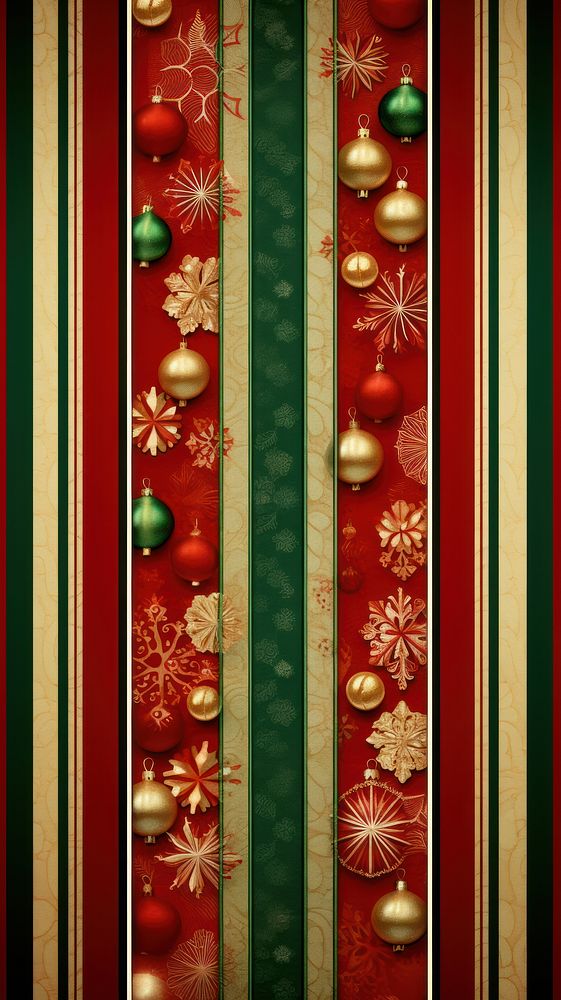 Christmas stripes pattern gold red. AI generated Image by rawpixel.