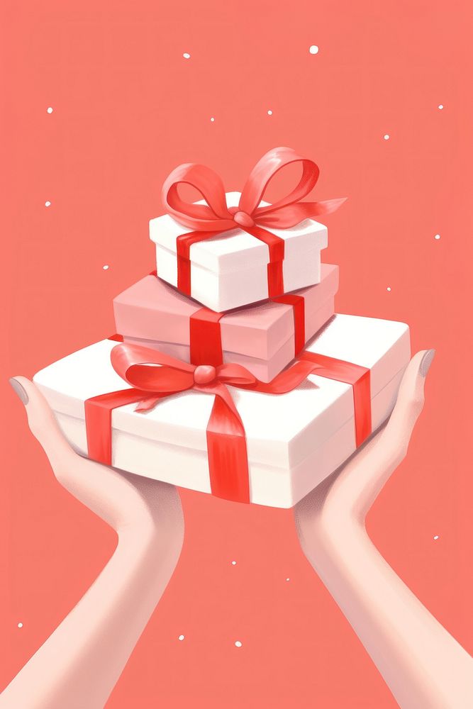 Christmas presents christmas gift pink. AI generated Image by rawpixel.