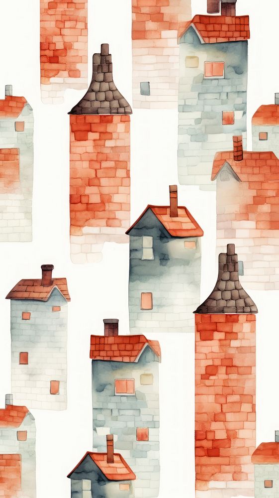 Chimney pattern wall architecture backgrounds. AI generated Image by rawpixel.