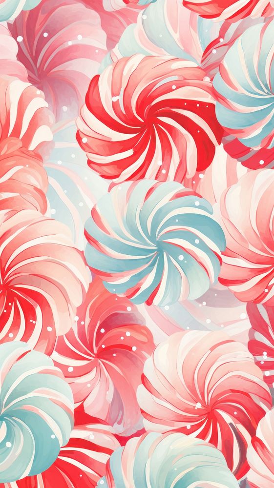 Candy cane pattern backgrounds wallpaper petal. AI generated Image by rawpixel.