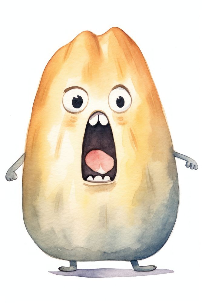 Angry potato screaming anthropomorphic clothing footwear. AI generated Image by rawpixel.