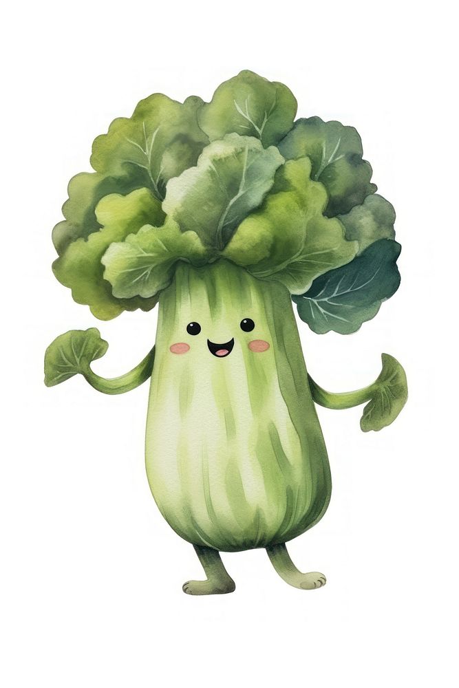 Broccoli dancing vegetable plant food. AI generated Image by rawpixel.