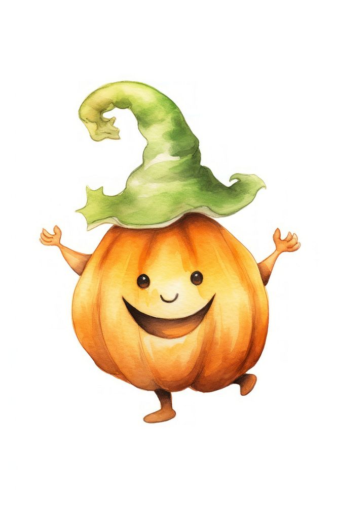 Dancing pumpkin vegetable plant food. AI generated Image by rawpixel.