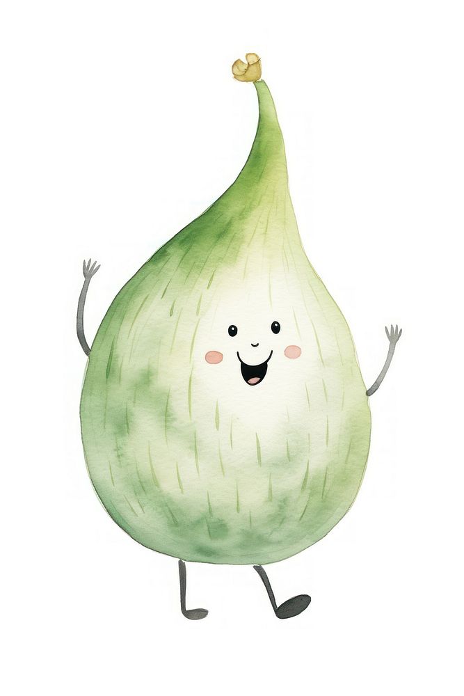 Onion dancing vegetable food white background. AI generated Image by rawpixel.
