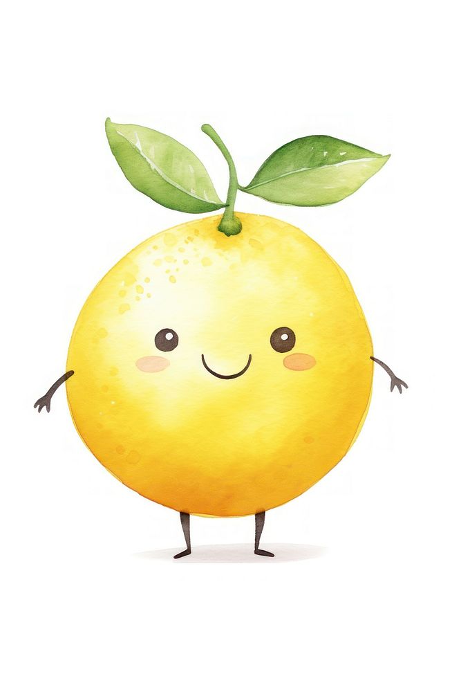 Lemon dancing fruit plant food. AI generated Image by rawpixel.