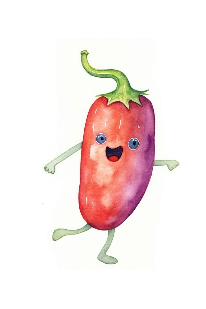 Shock chili running vegetable food rat. AI generated Image by rawpixel.
