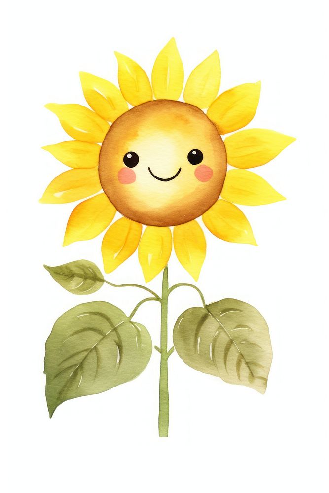 Sunflower dancing plant leaf anthropomorphic. AI generated Image by rawpixel.