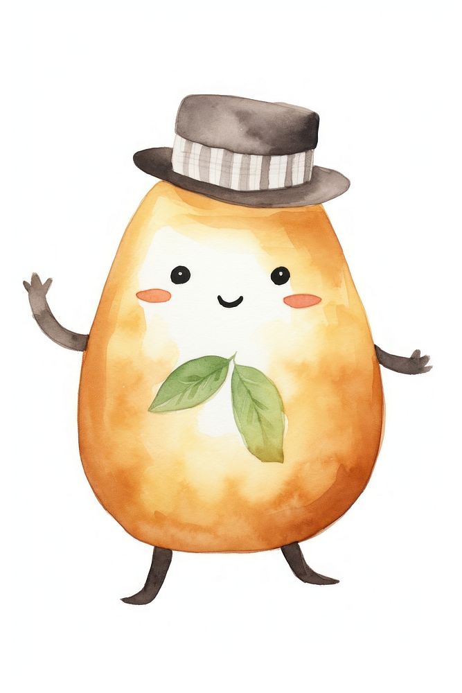 Potato dancing food anthropomorphic vegetable. AI generated Image by rawpixel.