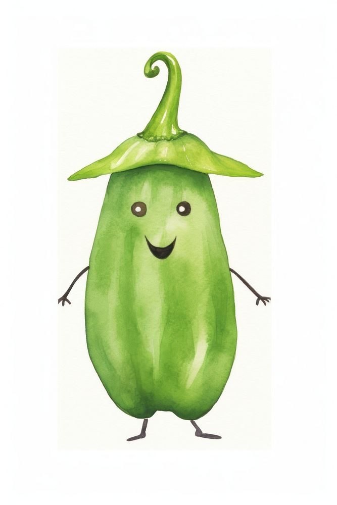 Pea dancing vegetable plant food. AI generated Image by rawpixel.