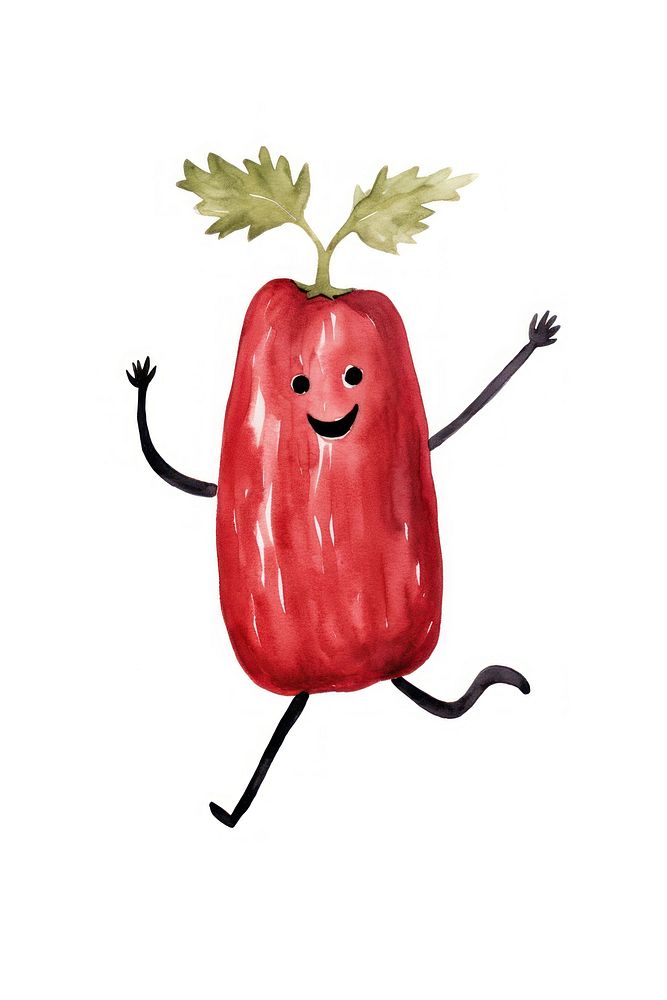 Reddish veggie dancing vegetable plant food. AI generated Image by rawpixel.