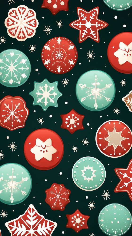 Christmas sugar cookies pattern confectionery backgrounds. AI generated Image by rawpixel.