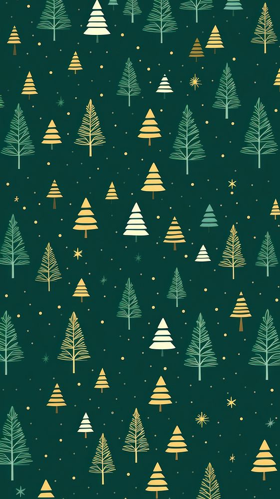 Christmas tree pattern backgrounds shape. AI generated Image by rawpixel.