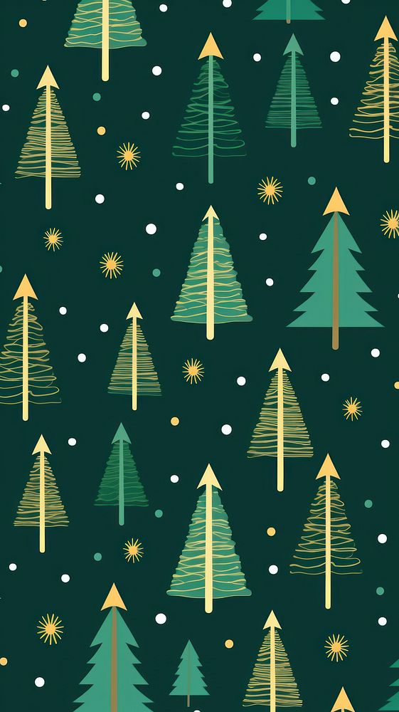 Christmas tree pattern backgrounds shape. AI generated Image by rawpixel.