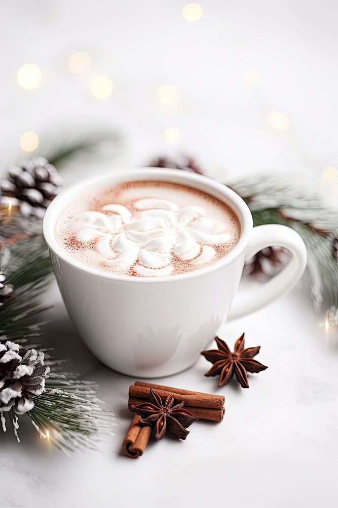 Christmas mug chocolate dessert. AI generated Image by rawpixel.