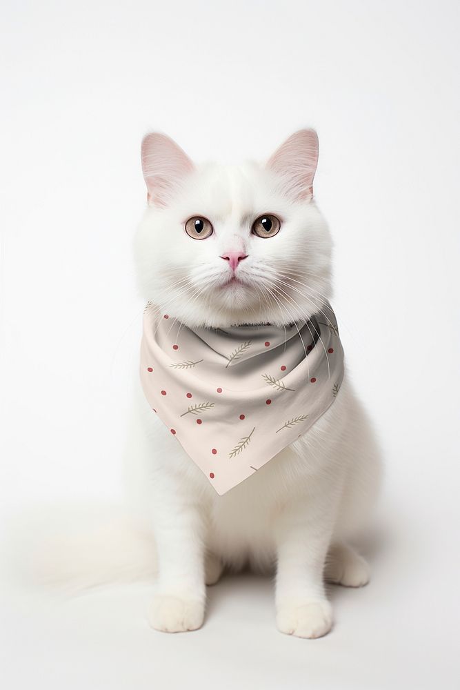 Cat's scarf mockup psd