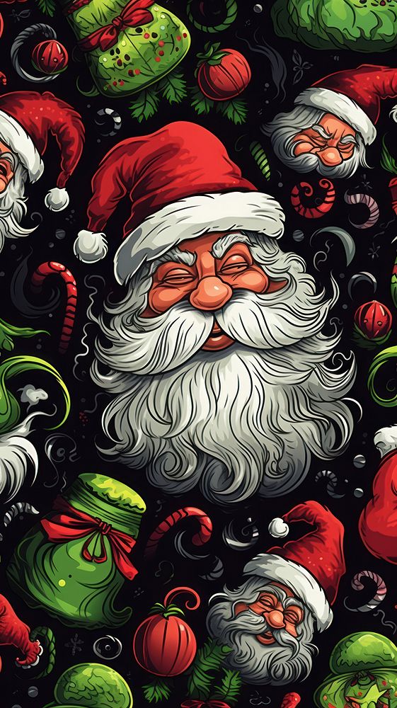 Backgrounds christmas pattern celebration. AI generated Image by rawpixel.
