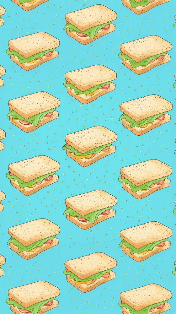 Sandwich backgrounds pattern bread. AI | Free Photo Illustration - rawpixel