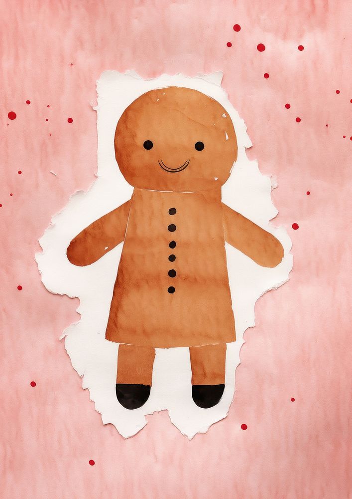 Christmas gingerbread art anthropomorphic representation. AI generated Image by rawpixel.