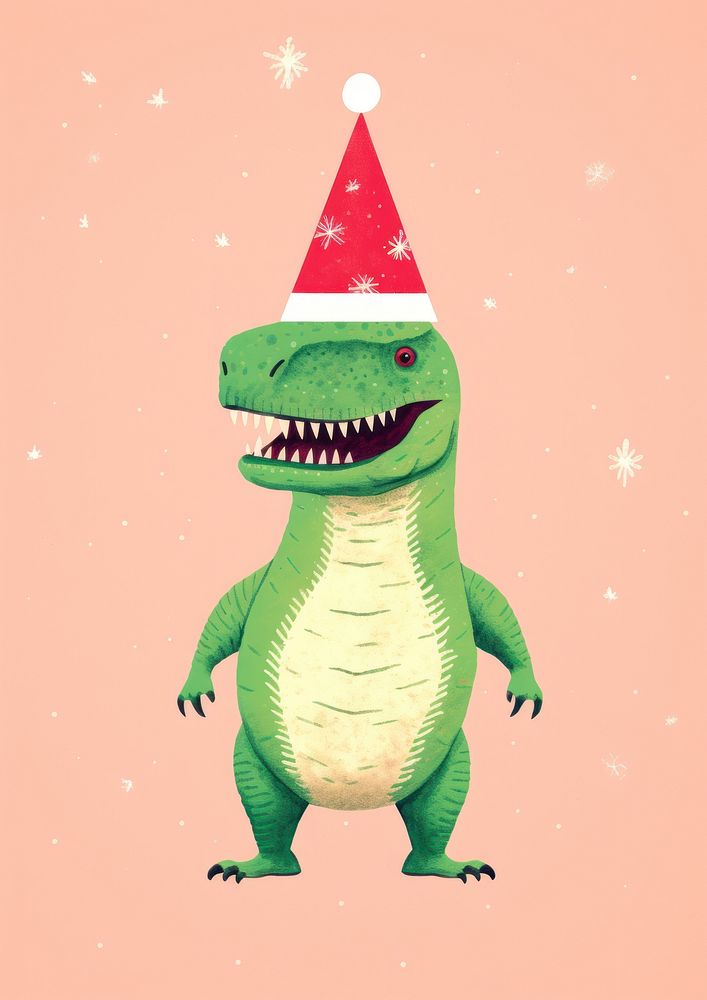 Christmas dinosaur animal hat. AI generated Image by rawpixel.