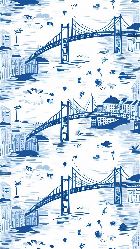 Chinese bridges architecture outdoors pattern. AI generated Image by rawpixel.