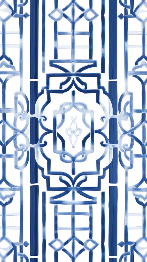 Chinese gates pattern white line. AI generated Image by rawpixel.