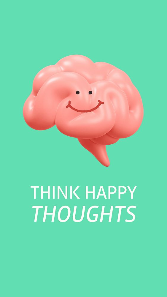 Think happy thoughts Facebook story template