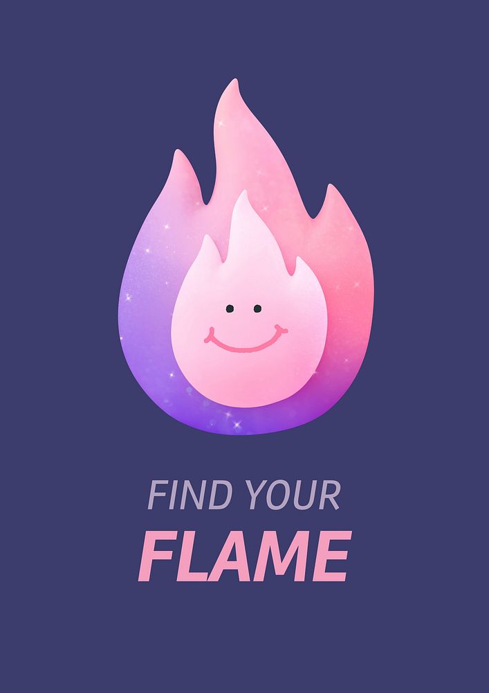 Find your flame poster template