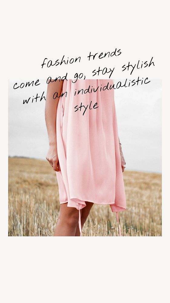 Fashion quote  Instagram story template
