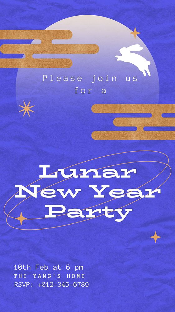 Lunar New Year Instagram story template